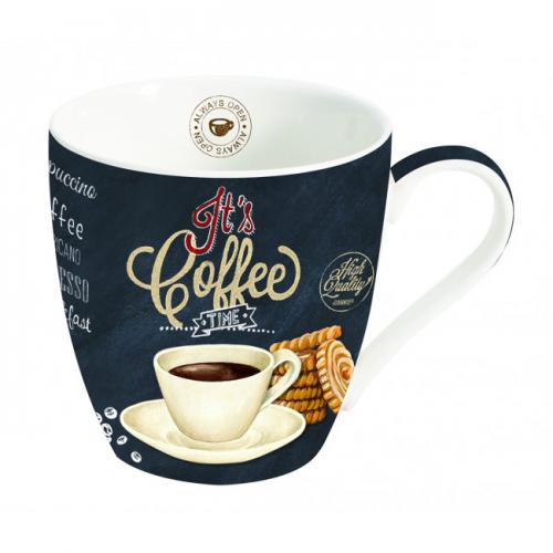 PORCELÁNOVÉ HRNKY NA KÁVU COFFE TIME 350ML - R1010-ICTW