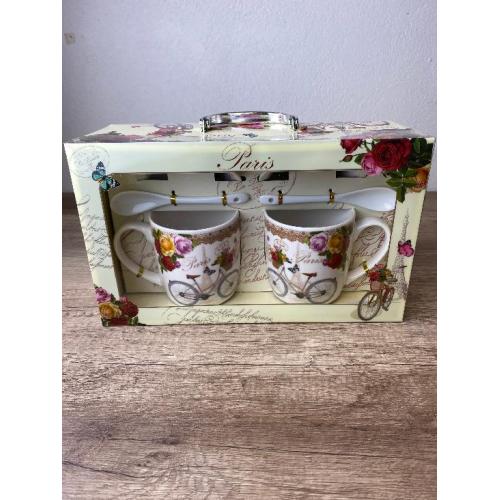 A - Porcelánový hrnek v boxu 350ml sada 2ks. Paris - 6996