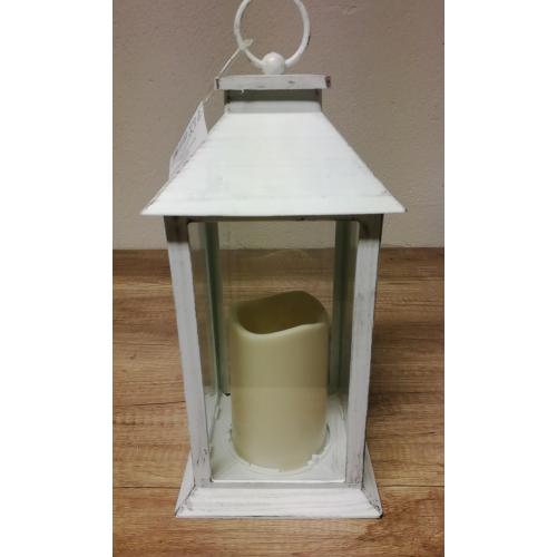 Lucerna s led světlem 14 x 14 x 33 cm - 7582