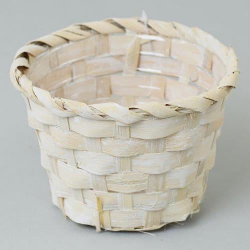 Bambusový obal bílý 13x9cm - 0063