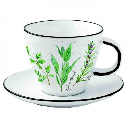 Porcelánový hrnek s podšálkem 250ml v boxu - R2204-HERU