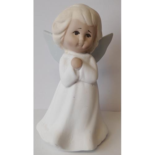 Anděl umělý kámen modlící 14cm - DEA143