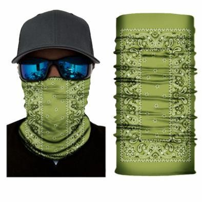 Multifunkční šátek bezešvý - Zelený