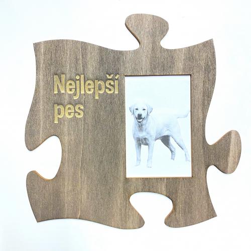 Puzzle fotorámeček 30x30cm - Nejlepší pes