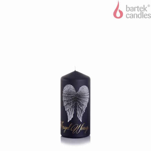 Svíčka Angel Wings válec 50x150mm - Tmavě Šedá