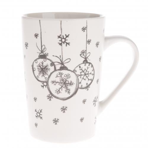 Porcelánový hrnek 435ml ozdoby vločky - SAL4146