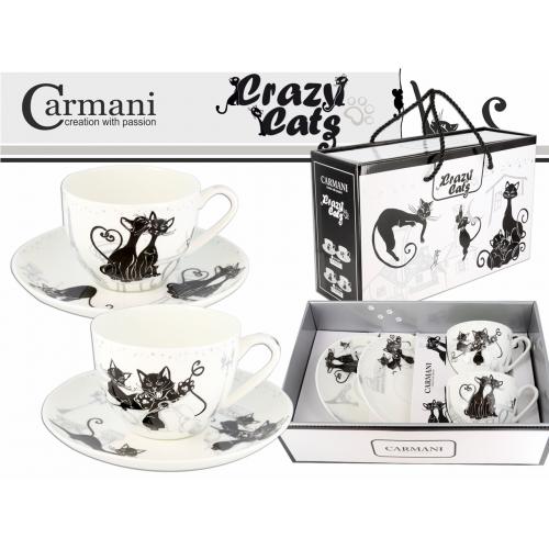 A - Porcelánový hrnek s/2 v boxu 300ml Crazy Cats - 3101