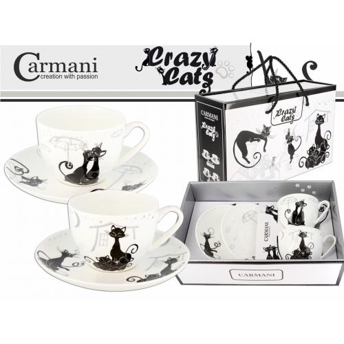 A - Porcelánový hrnek s/2 v boxu 300ml Crazy Cats - 3103