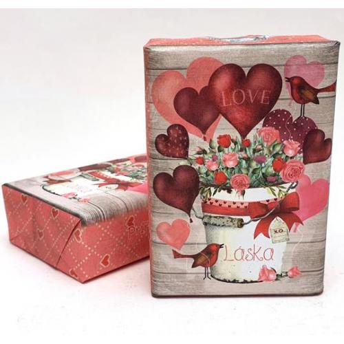 Přírodní mýdlo 200g - Srdíčka láska