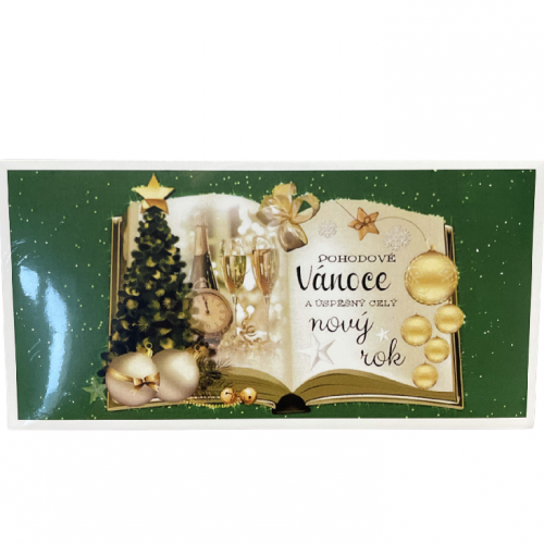 Čokoláda s nápisem 100g - Pohodové Vánoce zelená