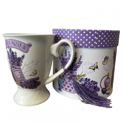 AA Porcelánový hrnek 300ml Lavender v boxu - QF707