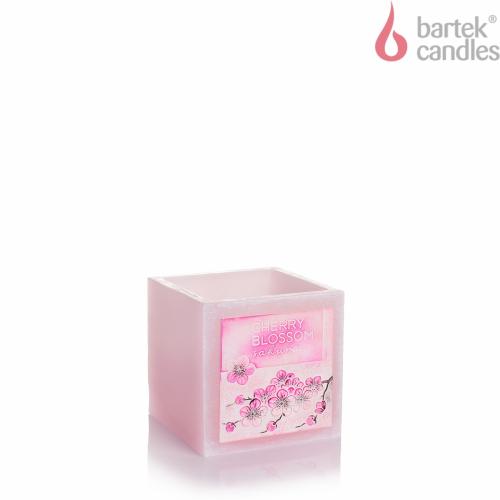 Svíčka lampion kvádr 110x105 - Cherry blossom