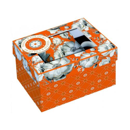 Porcelánový hrnek v boxu 300ml oranžový - R0177-TCOG