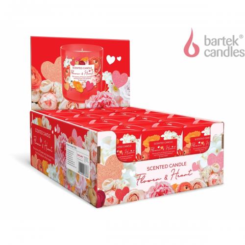 A - Svíčka ve skle 150g - Flower Hearts