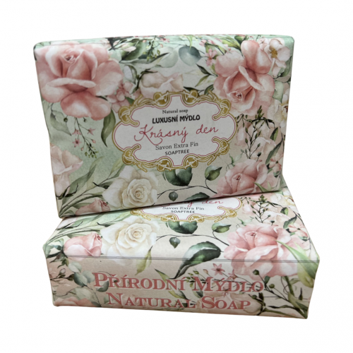Přírodní mýdlo 200g - Růže krásný den