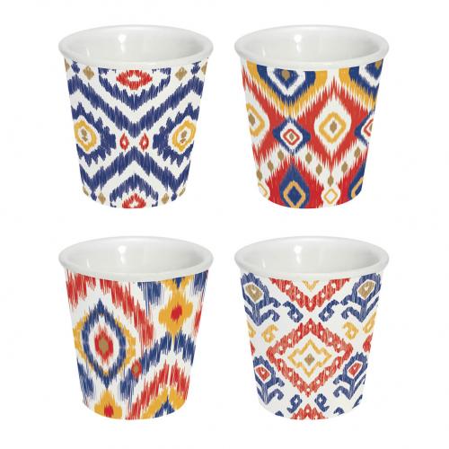 SADA HRNKŮ NA ESPRESSO 100ml barevná - R0176-GEZA