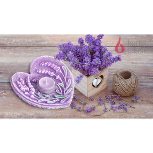 Lampion srdce 150x75mm - Lavender holder