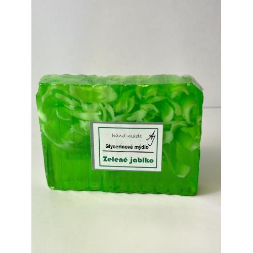 Glycerínové mýdlo 100g - Zelené Jablko