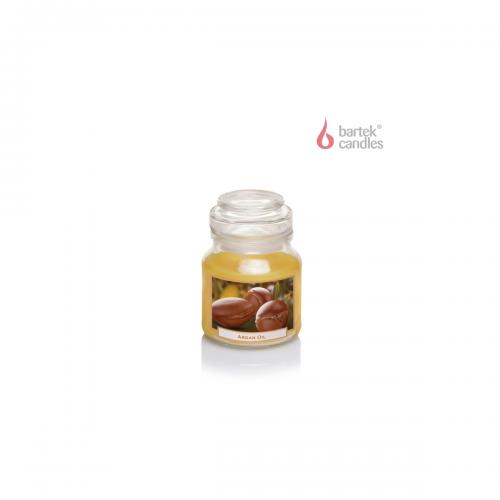 Svíčka s vůní 130g ve skleněné dóze s víčkem -WELLNES & BEAUTY ARGAN OIL