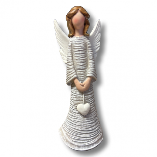 Polyresinový anděl čedý 12cm - 26004