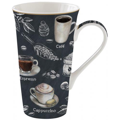 Porcelánový hrnek barista 600ml v boxu  - R1462-BRST