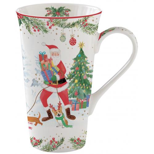 Porcelánový hrnek 600ml v boxu vánoční - R1462-Joyf