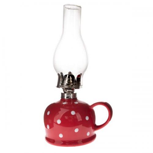 Petrolejová lampa červená - KK172