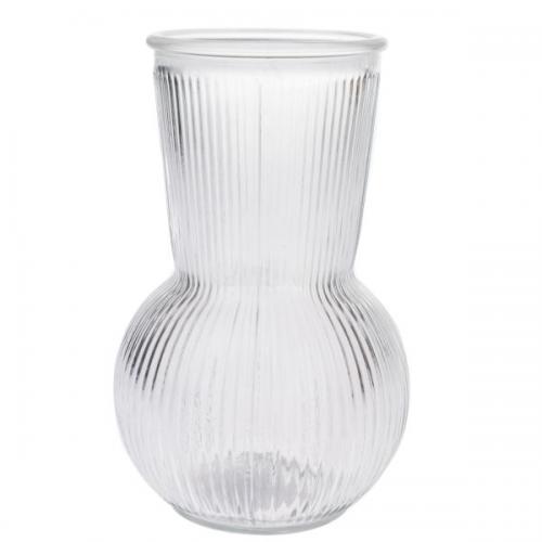 Skleněná váza 17,5 x 11 cm - čirá