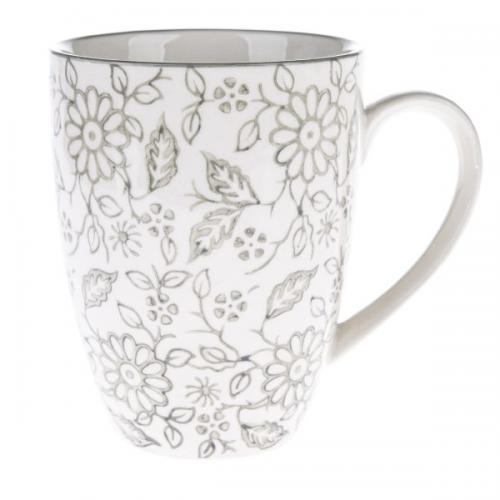 Hrnek porcelán 380ml šedý - HEN4110 - LI