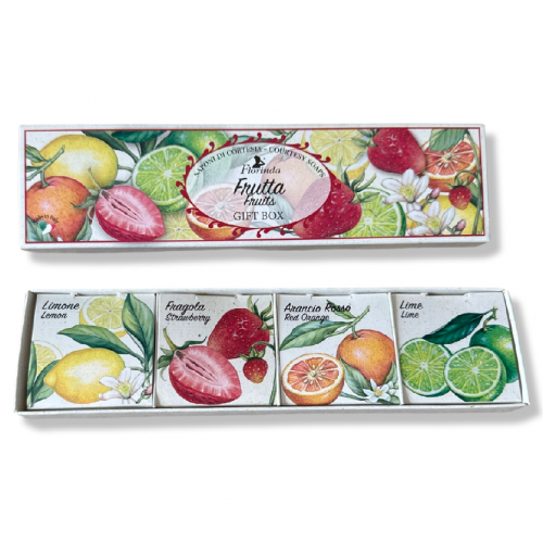 Kazeta 4ks luxusních mýdel 25g - Fruits