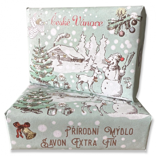 Přírodní mýdlo 200g - České vánoce krajina