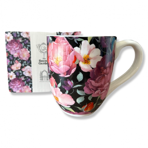 Hrnek maxi 1000ml v boxu - Spring Roses Black