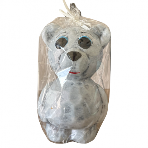 Keramická pokladna medvěd 30cm - šedý