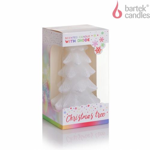 Svíčka christmas tree box s diodou - 80x150