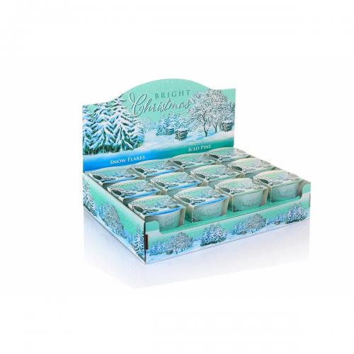 Svíčka v konickém skle 115g - Bright Christmas