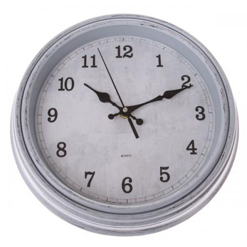 Plastové nástěnné hodiny 30cm bílé - PLO018