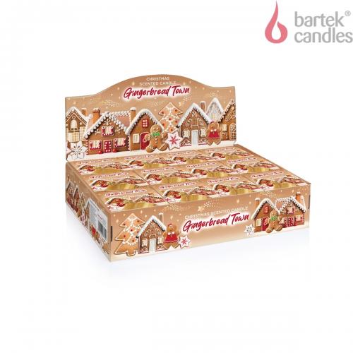 Svíčka v konickém skle 115g - Gingerbread Town