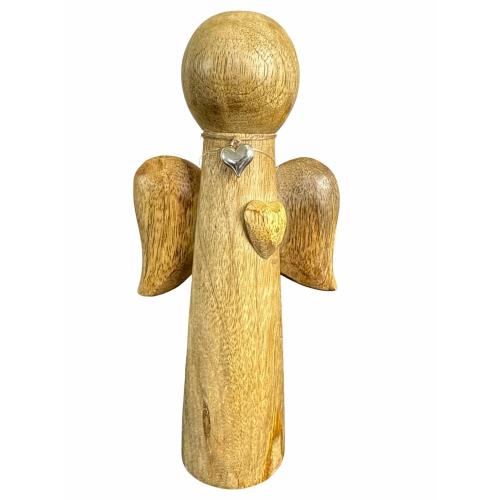 Anděl mango se srdíčkem 22cm - X09781