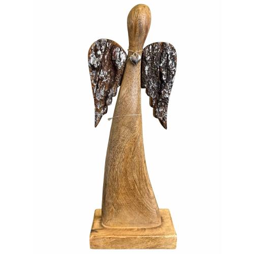 Anděl mango černá křídla 32cm - X09778