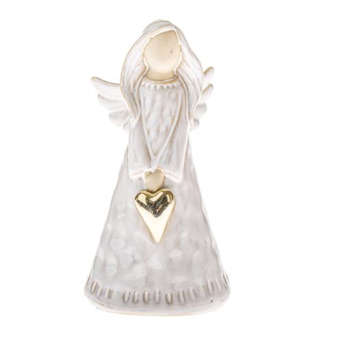 Porcelánový anděl se srdcem 17cm - ENB24001