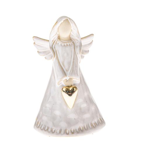 Porcelánový anděl se srdcem 14cm - ENB24002