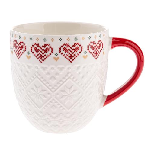 Hrnek porcelán 630ml srdíčka - SAL4159