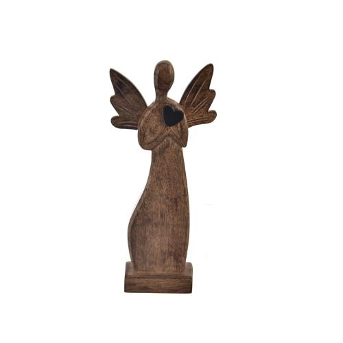 Anděl Mango s černým srdcem 32cm - x13051