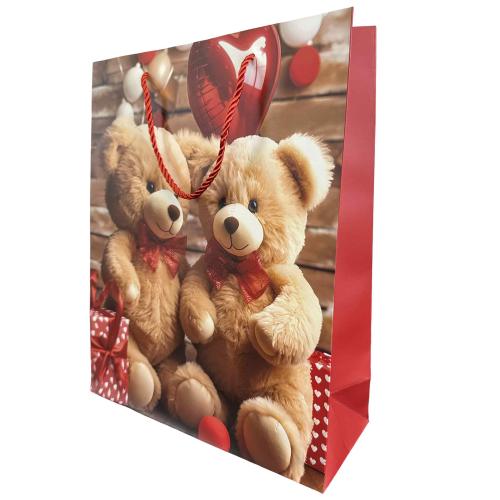 Papírová taška Maxi 40x31cm medvěd srdce - DKTAS240853
