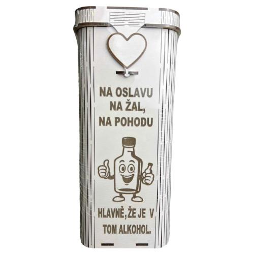 Dřevěná krabice na lahev 30x16cm - Na Oslavu