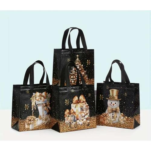 Textilní dárkové tašky mix Vánoční