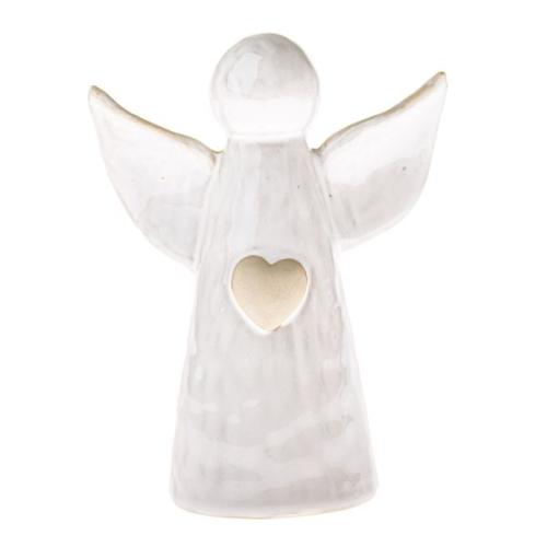 Porcelánový anděl se srdcem 18cm - ENB24003