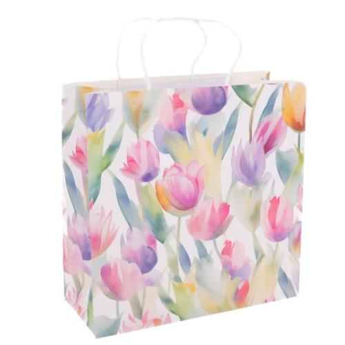 Papírová taška 20x20 cm tulipán - JAZ092-1