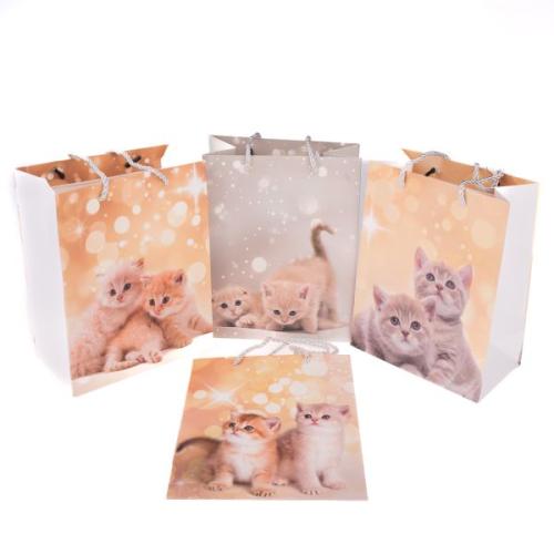 Papírová taška 23x18cm kočky - JAZ099-1