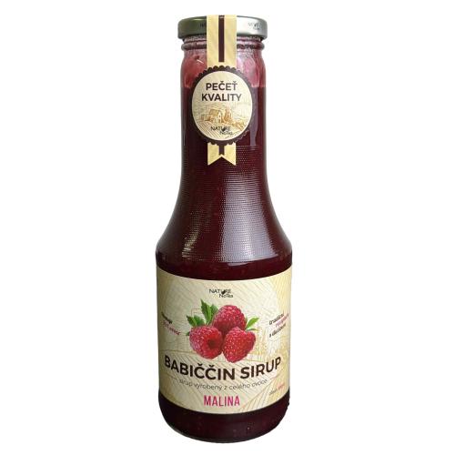 Babiččin ovocný sirup 500ml - Malina